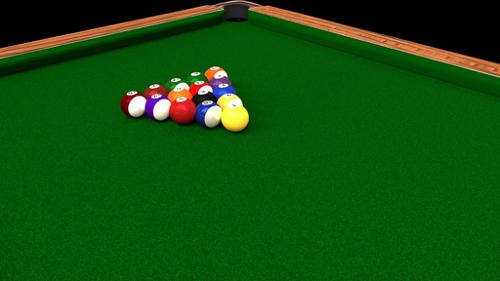 Test rigid body on pool-table preview image
